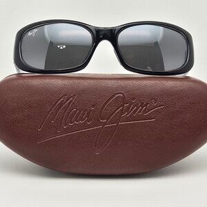 Maui Jim MJ219-03 Punchbowl Black Frame Polarized Neutral Grey Glass Sunglasses